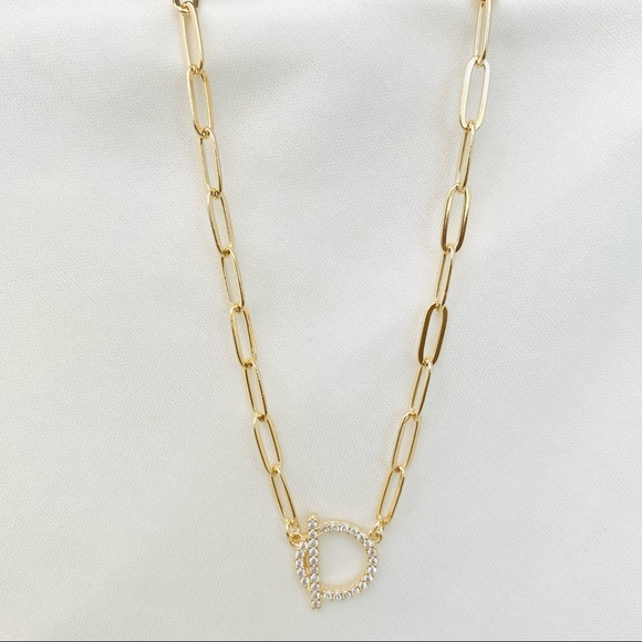 Paperclip Chain with Toggle - Picture 4 of 8